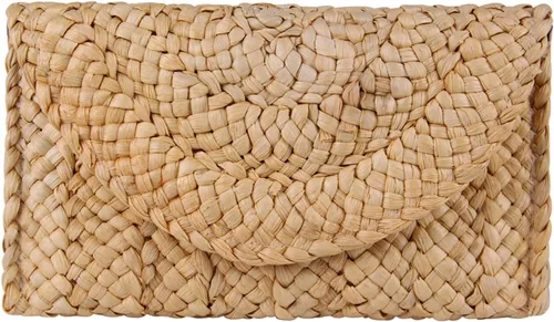 Vista 8 de Freie Liebe Bolsos de mano de paja para mujer, bolsos de playa de verano, bolsos de mano tejidos tipo sobre Beige