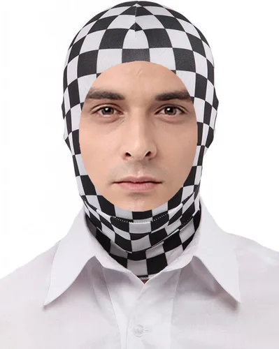 Vista 20 de Seeksmile Zentai - Máscara capucha unisex de licra elastano