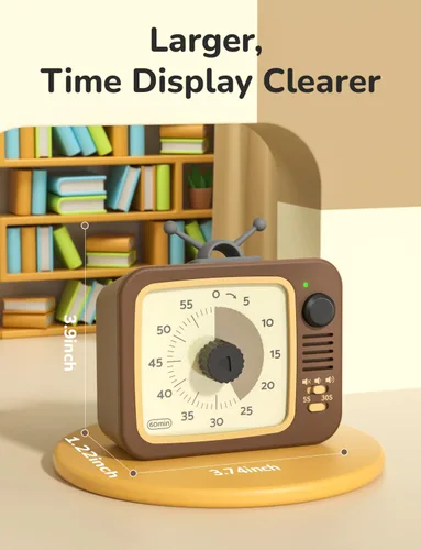 Vista 3 de LIORQUE Temporizador Visual para Niños con Función de Pausa, Temporizadores de Cuenta Regresiva de 60 Minutos para Aula, Oficina, Cocina