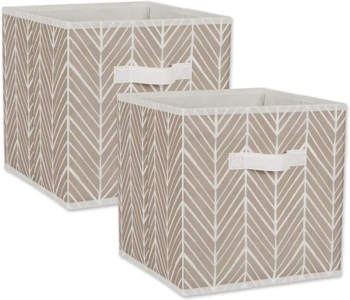 Vista 12 de DII Non Woven Storage Collection - Contenedor de espiga de poliéster, juego pequeño de 2, menta, 2