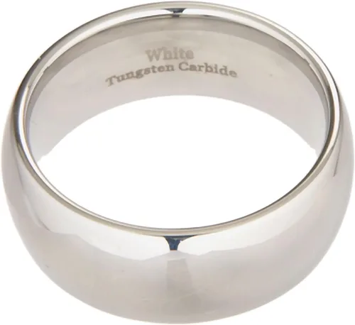 Vista 5 de MJ Metals Jewelry - Anillo de boda de carburo de tungsteno blanco pulido de 2 mm a 10 mm