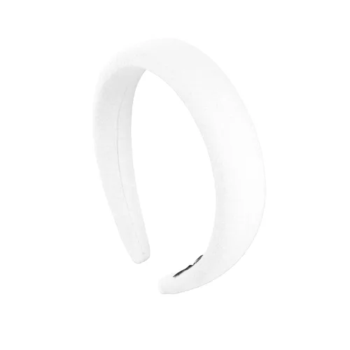 Vista 20 de Motique Accessories Diadema acolchada negra para mujer Satén negro