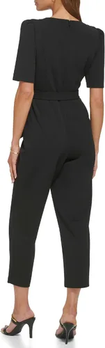Vista 3 de DKNY Mono corto de crepé de buceo para mujer
