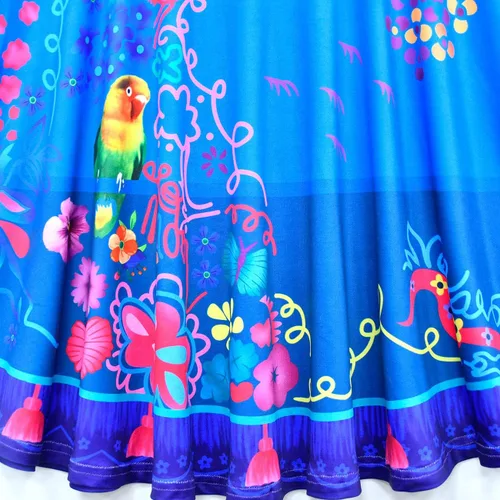 Vista 6 de Vestido de princesa con bolsa de manga corta para niñas y niños pequeños