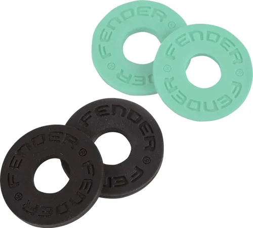Vista 6 de Fender® Strap Blocks, 4-Pack, Negro/Rojo