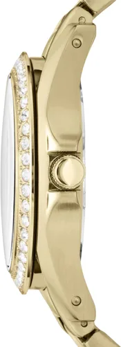 Vista 2 de Fossil ES3203 reloj multifuncional modelo Riley, de acero inoxidable, color dorado, para mujer