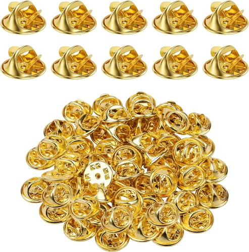 Vista 9 de 50 pares de alfileres de metal y respaldos de alfileres, alfileres en blanco de 8 mm de largo y 4 mm de ancho para regalos de joyería, fabricación