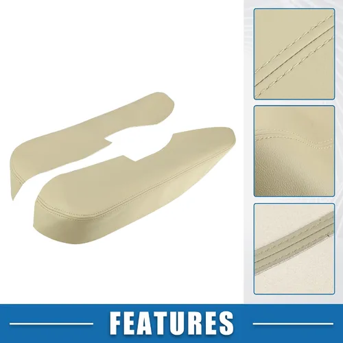 Vista 4 de Panel de la puerta delantera del coche reposabrazos cubierta interior puerta trims para Acura TL 2009-2014 beige 1 par