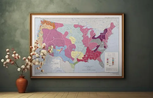 Vista 10 de 1967 Mapa de tribus nativas americanas de Estados Unidos – Culturas e idiomas – Historia de pueblos indígenas indios – Decoración de aula