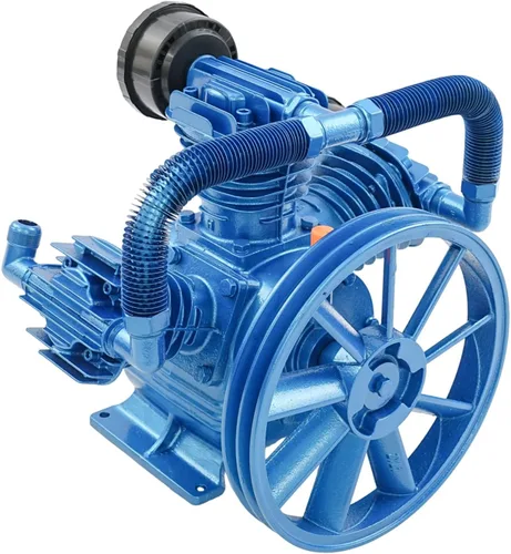 Vista 3 de LOYALHEARTDY Cabezal de bomba de compresor de aire 7.5KW 10HP 175PSI doble cilindro V estilo compresor de aire reemplazo de la bomba, cilindro