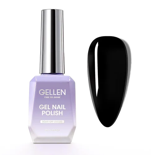 Vista 10 de GELLEN - Base y capa superior de gel, juego de 2 esmaltes de uñas de gel, capa superior que no se limpia 12ml Base Coat & No Wipe Top Coat Set.