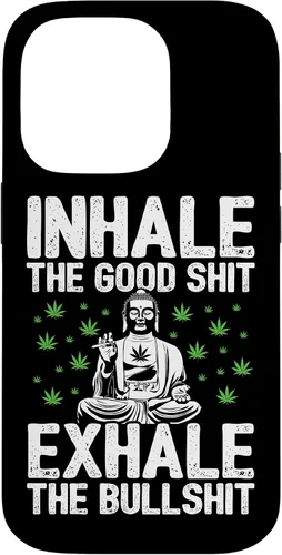 Vista 17 de Inhale Good Shit Exhale Bullshit - Weed Cannabis - 420 Case for iPhone 17