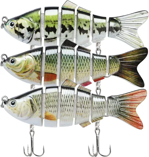 Vista 22 de TRUSCEND Swimmax - Señuelos de pesca realistas para agua salada y agua dulce, para trucha lucioperca, lucio, salmón azul, cebo, pesca de lubina