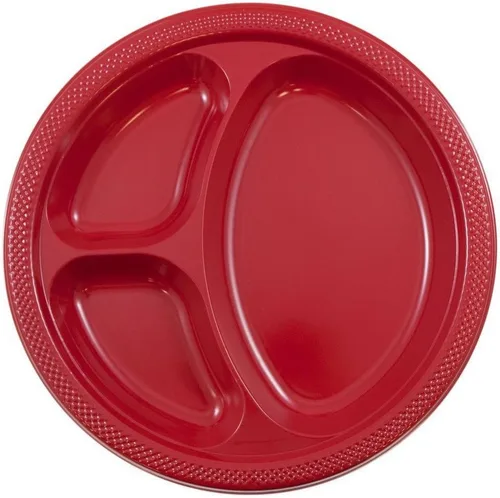 Vista 27 de Platos para fiesta de plástico redondos y cuadrados colorido de 7, 8, y 9 pulgadas, 10/20 platos por paquete, Negro
