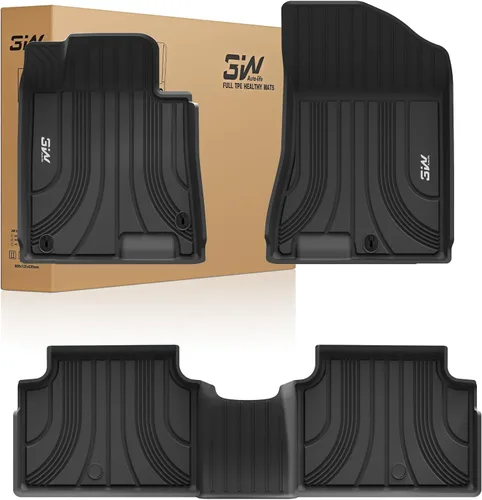Vista 15 de 3W Alfombrillas para Hyundai Ioniq 5 2022-2024 (solo para consola inamovible), tapetes de TPE para todo tipo de clima, ajuste personalizado