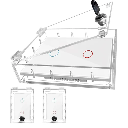 Vista 10 de Caja de Cubierta de Tomacorriente de Seguridad para Bebés, Cubiertas de Tomacorriente, Cubiertas de Enchufe para Tomacorrientes Eléctricos