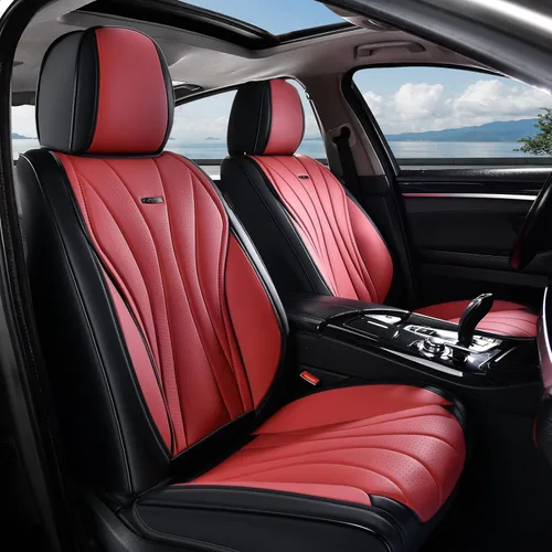 Vista 13 de Coverado Funda de asiento de automóvil, funda de asiento delantero para automóvil, protector de asiento de automóvil de cuero impermeable, fundas