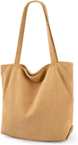 Vista 13 de Bolso de pana Iioscre para mujeres, bolsos hobo con cierre de cremallera, bolsos de hombro casuales de gran capacidad con bolsillos interiores