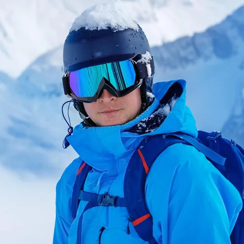 Vista 7 de MAMBAOUT Gafas de esquí de nieve para adultos, gafas de snowboard para jóvenes, adolescentes, hombres y mujeres, gafas de moto de nieve de visión