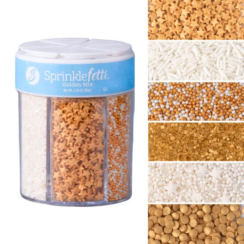 Vista 17 de Sweets Indeed Sprinklefetti Frasco de chispas de otoño de 6 celdas – 6 chispas de otoño surtidas