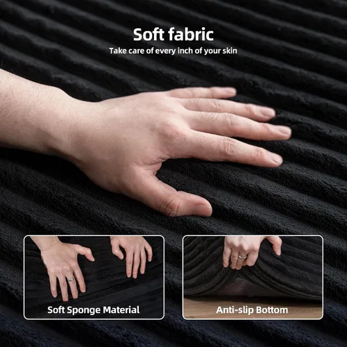 Vista 8 de YDN Sofá de sofá deshuesado de 110 pulgadas, sofás seccionales para sala de estar, sofá nube con diván, juego de sofá modular en forma de L, diván