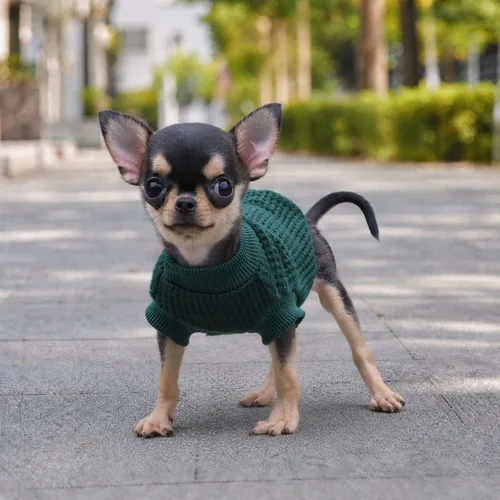 Vista 6 de LOPHIPETS - Suéteres ligeros para perros pequeños para cachorros, ropa de Chihuahua y Yorkie para cachorros - Atrovirene/XXS verde (atrovirens)