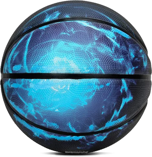 Vista 2 de AND1 Rubber Basketball: Official Regulation Size 7 (29.5 inches) - Deep Channel Construction Streetball, Made for Indoor Outdoor Basketball