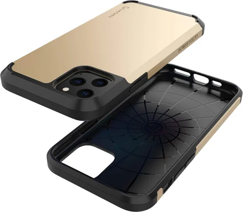 Vista 6 de Luvvitt Ultra Armor - Funda diseñada para iPhone 11 Pro Max 6.5 2019 con placa de metal extraíble para soporte magnético