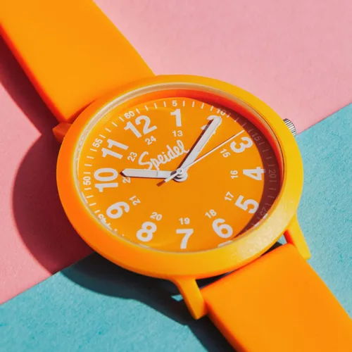 Vista 4 de Reloj Speidel Eco Color Pop de plástico reciclable con correa de silicona reciclable de 18mm