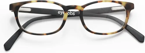 Vista 2 de eyebobs A bordo Unisex Premium lectores Tokio Tortoise Front con patillas negras en un acabado mate