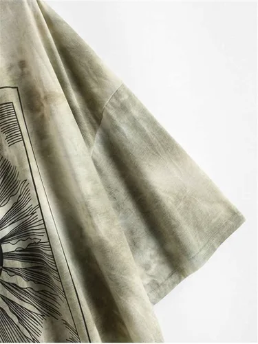 Vista 6 de Fenxxxl - Camiseta oversize de cuello redondo para mujer casual para verano