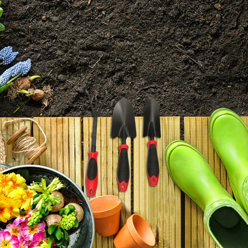 Vista 7 de BESPORTBLE 1 juego de herramienta esencial de jardinería para paisajismo al aire libre, implementos de jardinería agarre cómodo para trasplante