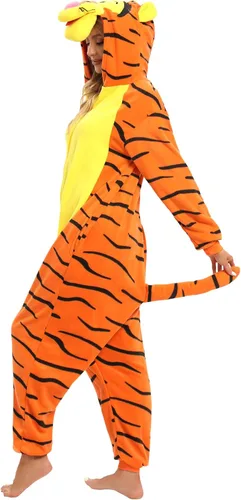 Vista 5 de Pijama de animal de Halloween para adultos, disfraz de puntada, cosplay, ropa para el hogar, una pieza