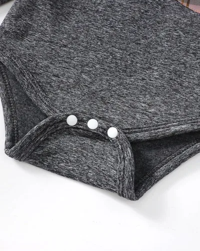 Vista 5 de Renotemy Ropa de bebé recién nacido, trajes para bebé, con capucha, mameluco para otoño e invierno, 0, 3, 6, 9, 12, 18 meses, ropa de bebé para niño