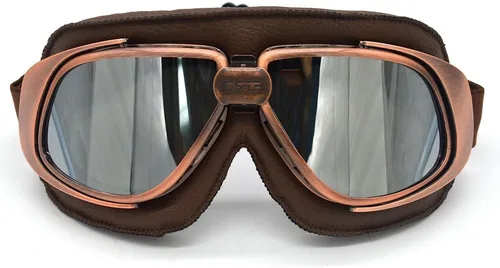 Vista 9 de Gafas vintage retro estilo piloto motocicleta Cruiser Scooter