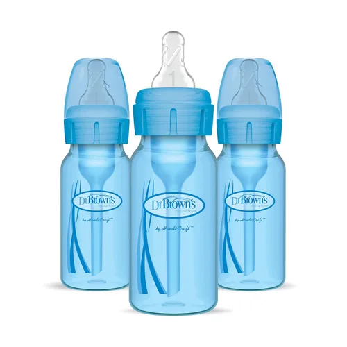 Vista 17 de Dr. Brown's Natural Flow Anti-Colic Options+ Biberones estrechos de 8 oz/8.5 fl oz, con boquilla de flujo lento de nivel 1, paquete de 6, juego