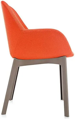 Vista 5 de Kartel SFCH-K4181T-4 - Silla de comedor, color naranja, 21,7 pulgadas de ancho x 20,7 pulgadas de profundidad x 29,1 pulgadas de alto x 29,1