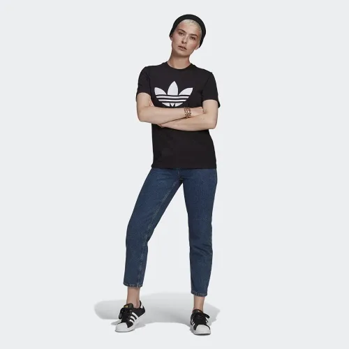Vista 4 de adidas Originals Camiseta Adicolor Classics Trefoil para mujer