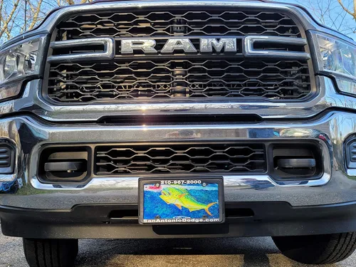 Vista 2 de Lobo Lures Screamin' Mahi-Mahi Big Game Fishing - Placa frontal con diseño de Mark Ray Art