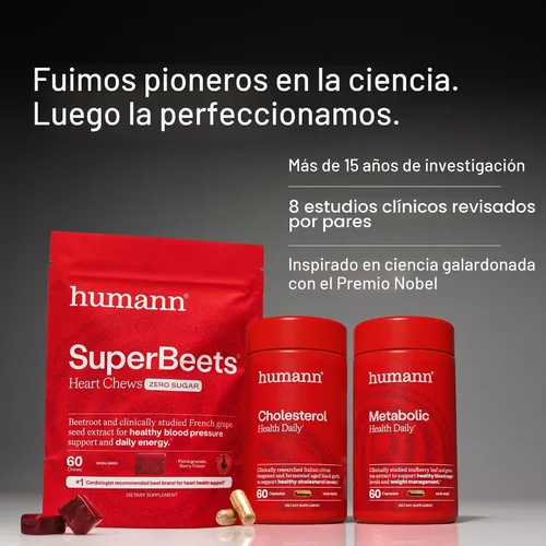 Vista 6 de HumanN SuperBeets Energy Plus Polvo de raíz de remolacha + 80 mg de cafeína