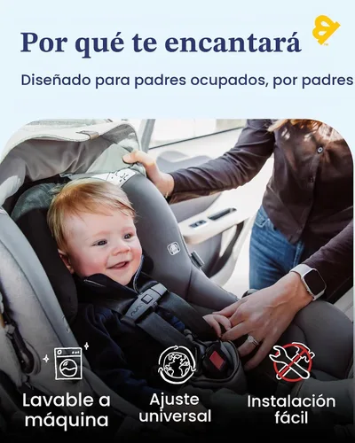 Vista 7 de Travel Bug GoldBug - Soporte de cabeza para asiento de coche 2 en 1, color negro