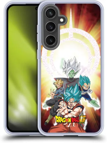 Vista 98 de Head Case Designs Funda de gel con licencia oficial de Dragon Ball Super Group Future Trunks Arc Characters [protección de grado militar] compatible