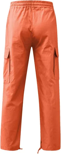 Vista 73 de Pantalones deportivos para hombre, pantalones de otoño e invierno y sólidos para hombres y hombres, cómodos con múltiples bolsillos