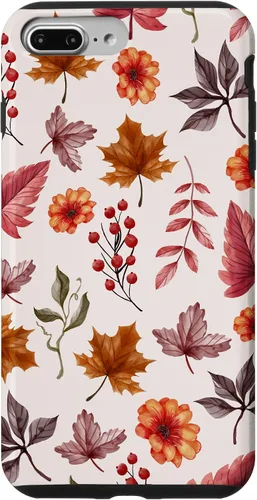 Vista 12 de Halloween Pattern Fall Leaves Pattern - Autumn Season Case for iPhone 17