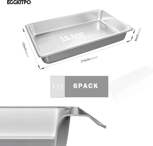 Vista 4 de Freidora eléctrica grande de 24 litros con drenaje de aceite y temporizador de 120 V 1750 W y 6 unidades de tamaño completo de 4 pulgadas