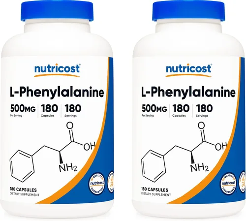Vista 7 de Nutricost L-fenilalanina (500 mg) 180 cápsulas