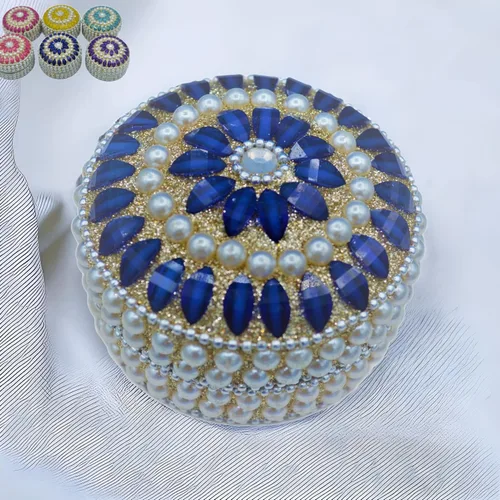 Vista 6 de Caja de perlas para joyería, recuerdo indio, recuerdo de boda, Thamboolam, boda paquistaní, recuerdo Pooja, regalo de Diwali, favor Navrathri