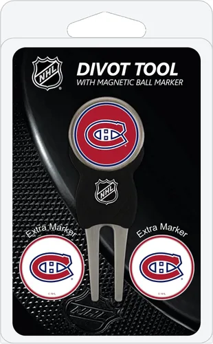 Vista 18 de Team Golf NHL Adult-Unisex Divot Tool Pack with 3 Golf Ball Markers