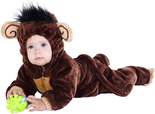 Vista 2 de HSCTEK Baby Monkey Onesie Costume 0-24Month