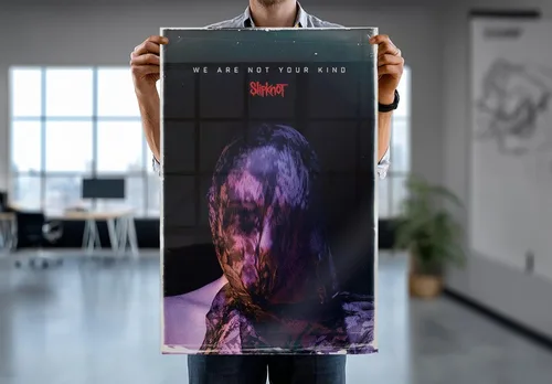 Vista 7 de Slipknot - Póster musical (We are Not Your Kind, portada del álbum, cara - máscara) (tamaño: 24 x 36 pulgadas) (póster laminado)